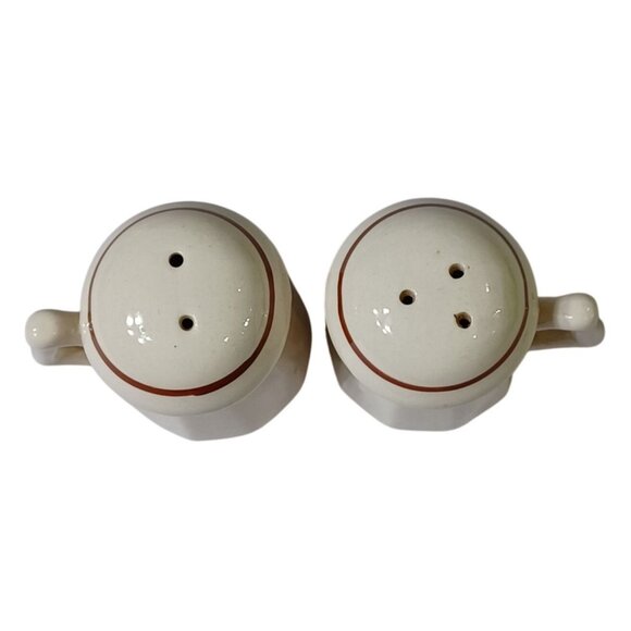 HOST 1986 Vintage Salt & Pepper Shaker Set Colorado Columbine Ceramic 3" Tall - Picture 6 of 7